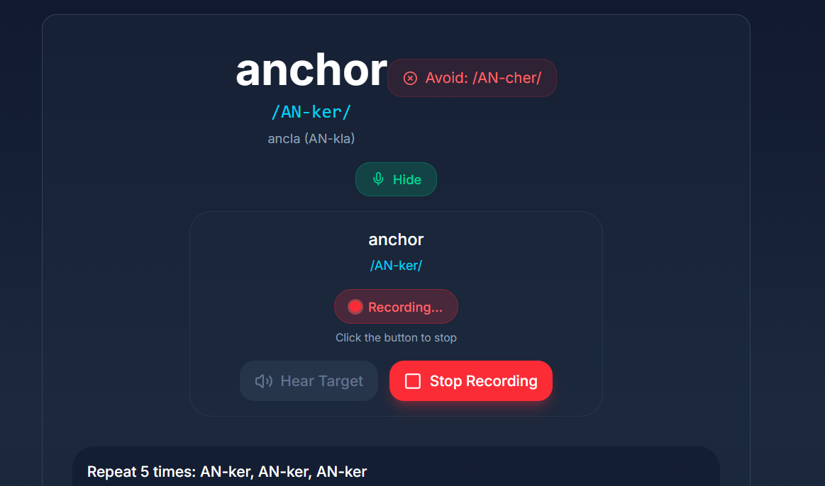 Función de práctica de conversación de Roxana en Vuelo