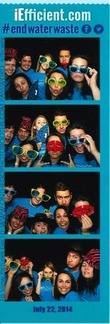 Team photo booth at iEfficient water conservation event