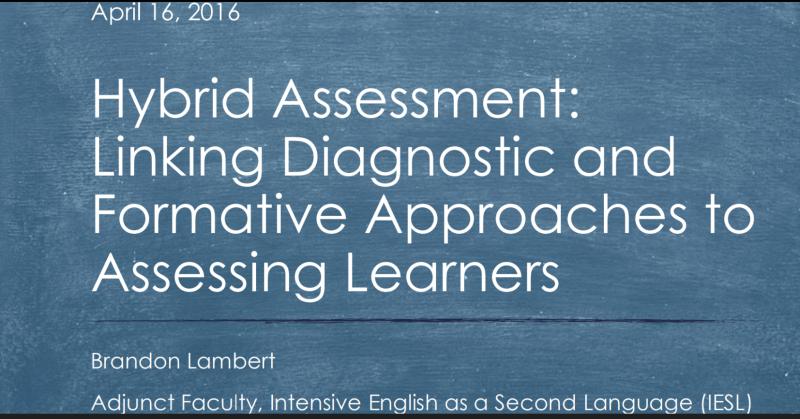 Hybrid Assessment presentation at MIIS